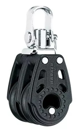 Harken 29 mm dobbelblokk – svingbar
