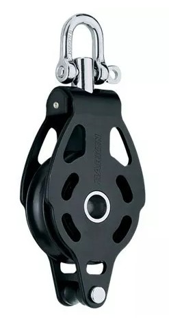 Harken 57 mm ESP-blokk i aluminium – svingbar, Becket