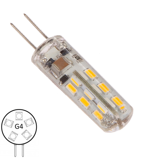 LED G4, stift 10-35V, IP65 - NauticLed