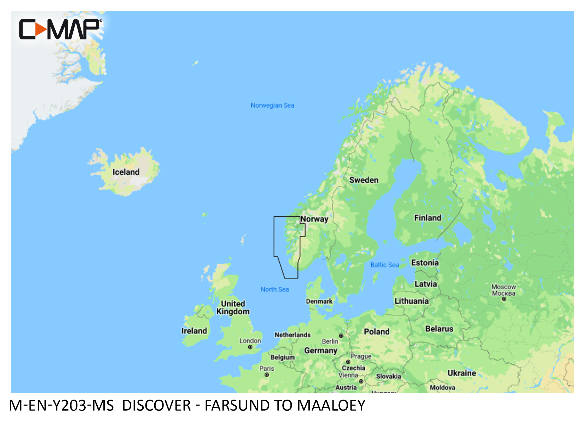 C-Map Discover Farsund til Måløy