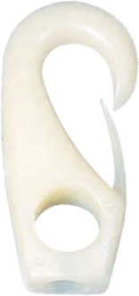 Nylonkrok 4 mm Hvit