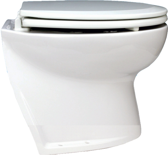 Elektrisk toalett 14" 12V Deluxe Flush m/pumpe