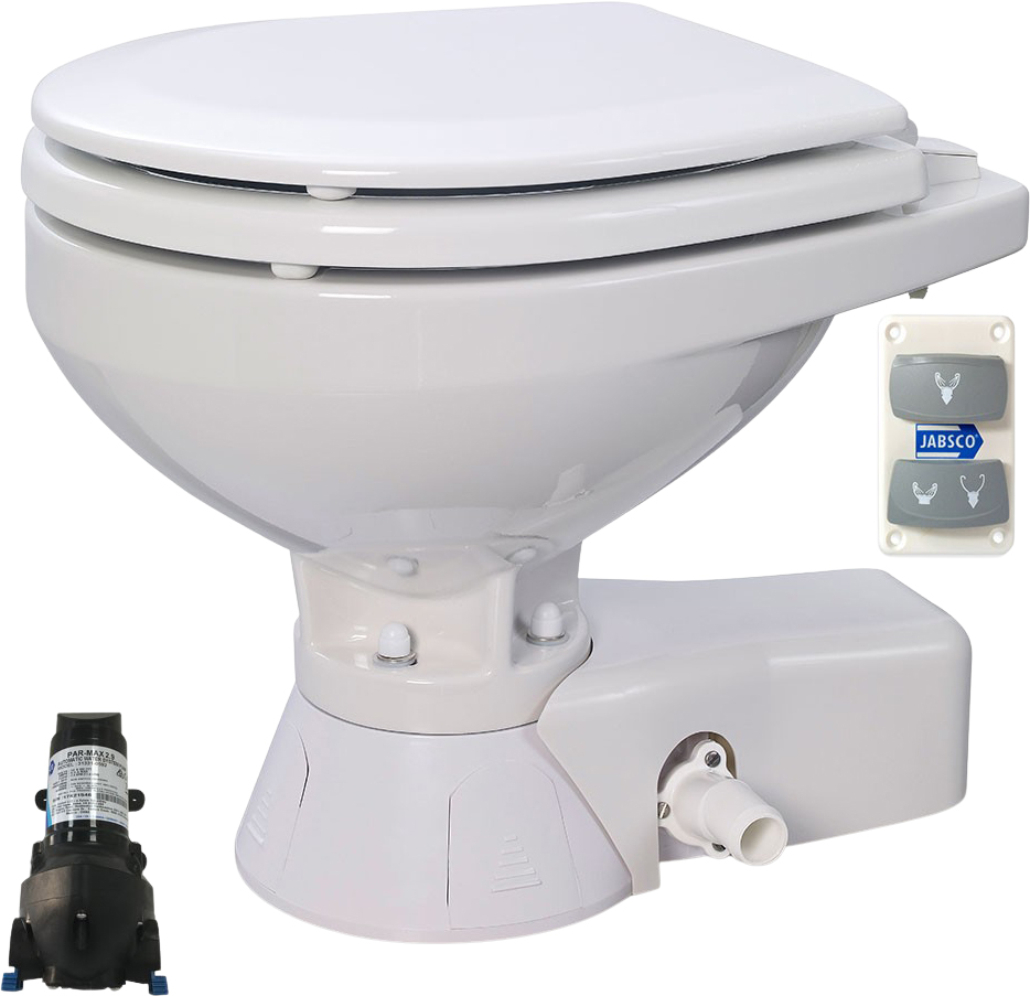 Jabsco Quiet Flush elektrisk toalett med pumpe