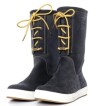Boat Boot High Cut Lace-up - Navy